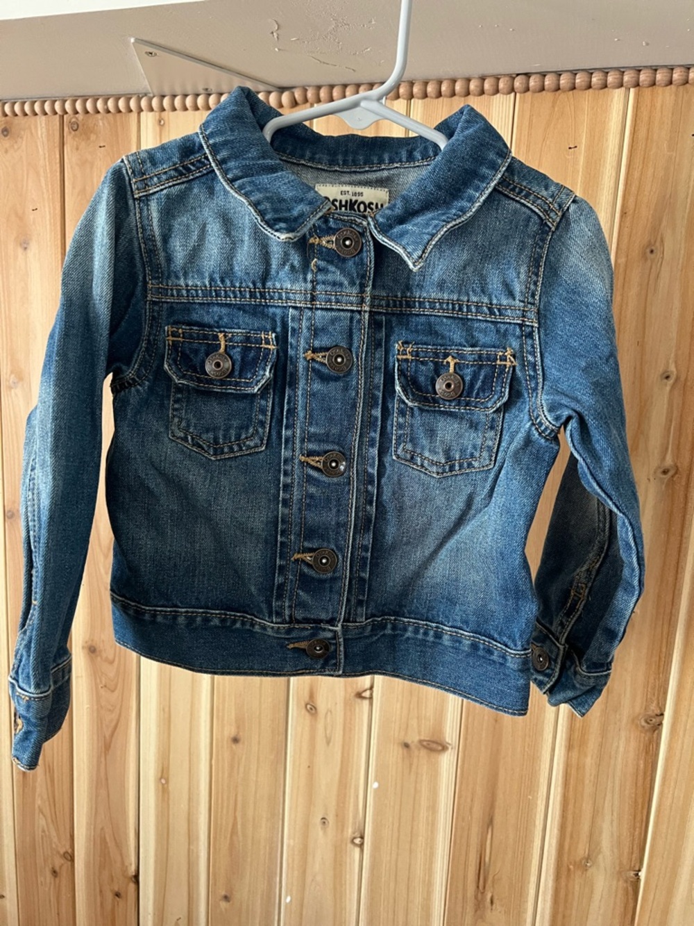 OshKosh b’Gosh Jean Jacket Dark Was Blue 4T